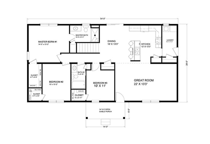 1,501 to 1,700 sq. ft. Ranch Floor Plans Advanced