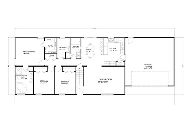 1,501 to 1,700 sq. ft. Ranch Floor Plans Advanced