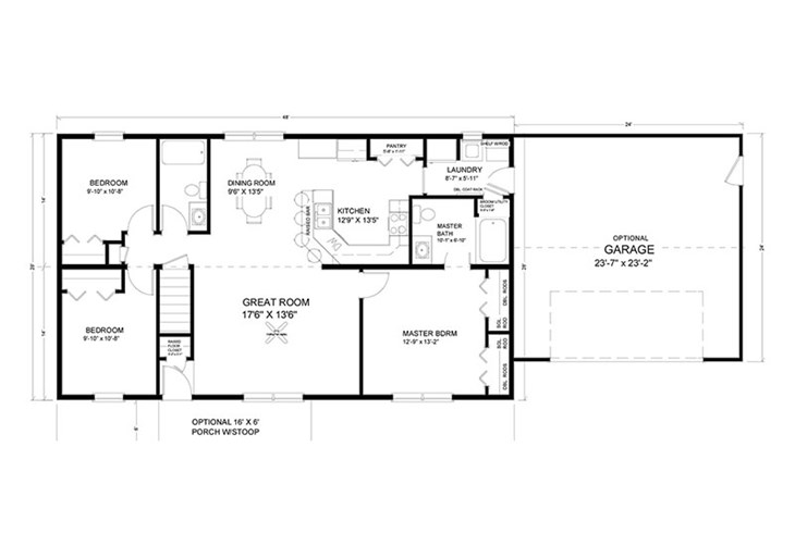 1000 Sq Ft Ranch House Floor Plans