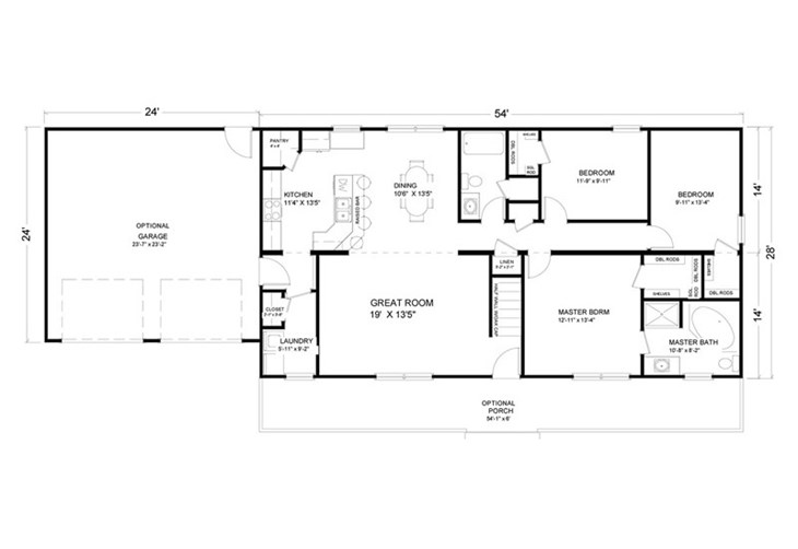 1 700 Sq Ft Ranch Floor Plans, 1600 To 1700 Square Foot House Plans